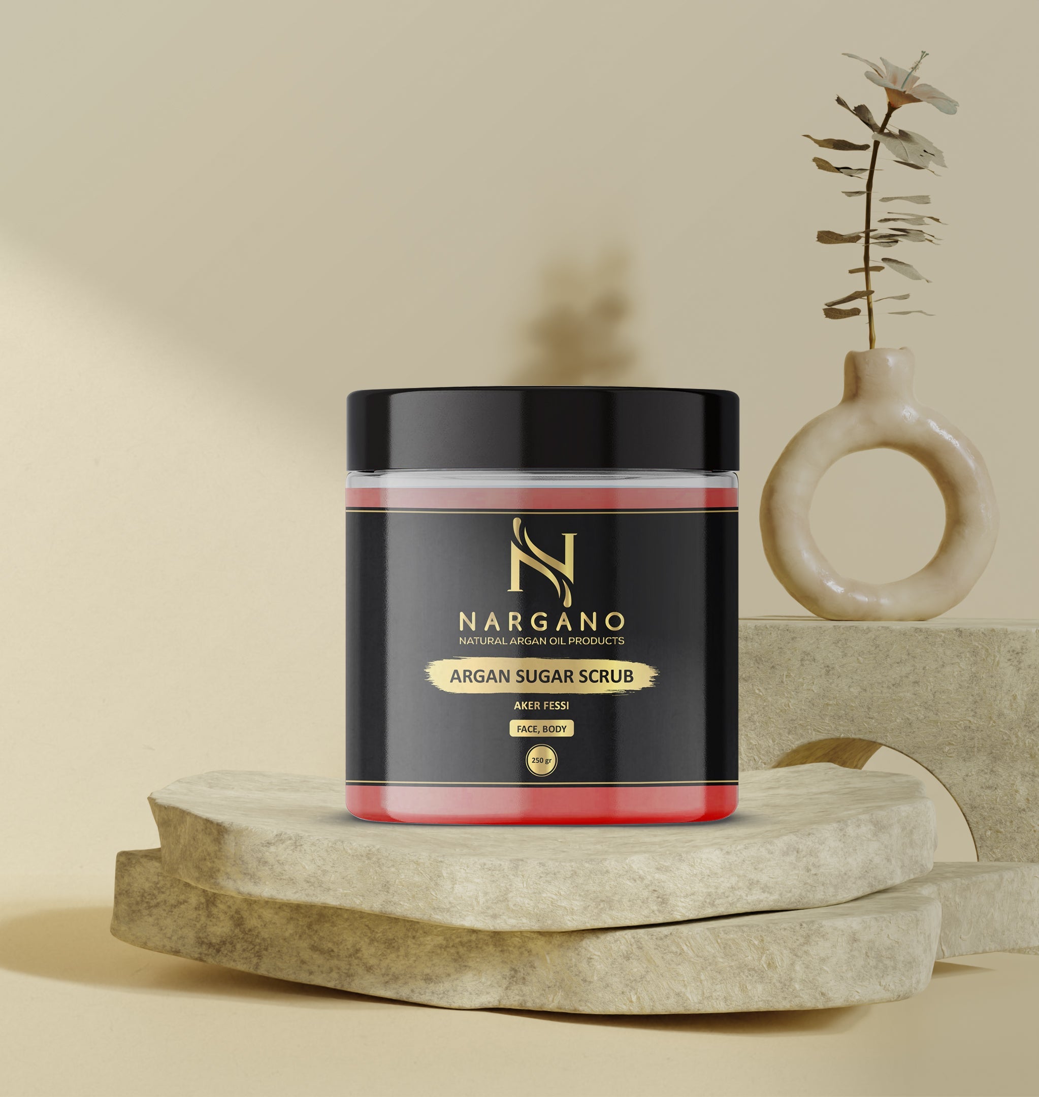 Argan Aker Fassi Scrub met Sheaboter en Honing